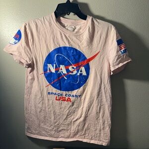 NASA Pink Graphic T-Shirt